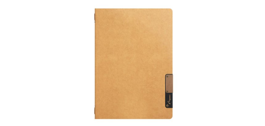 Portamenù Nature - 1 inserto doppio - A5 - 24,9 x 17,5 cm - beige nature - Securit