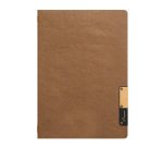 Portamenù Nature - 1 inserto doppio - A5 - 24,9 x 17,5 cm - marrone - Securit