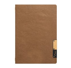Portamenù Nature - 1 inserto doppio - A5 - 24,9 x 17,5 cm - marrone - Securit