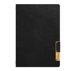 Portamenù Nature - 1 inserto doppio - A5 - 24,9 x 17,5 cm - nero - Securit