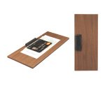 Portaconto - con fermaglio - 24 x 10 cm - legno - Securit