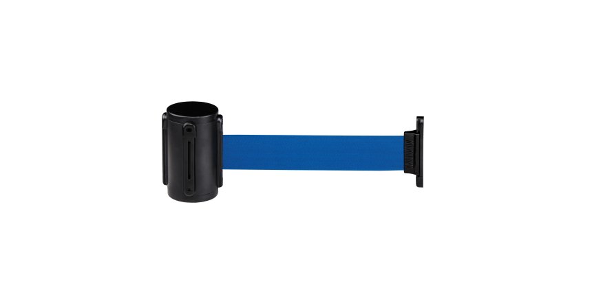 Segnapercorso murale Alfa Mural - nero - diametro 6 cm - con nastro blu da 200 cm - Medial
