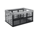Cassa pieghevole - 47,5 x 35 x 23,9 cm - plastica - grigio - CEP