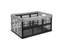 Cassa pieghevole - 47,5 x 35 x 23,9 cm - plastica - grigio - CEP