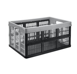Cassa pieghevole - 47,5 x 35 x 23,9 cm - plastica - grigio - CEP
