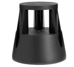 Sgabello Roll a step - nero - 24 x 45 x 45 cm - Caimi