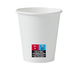 Bicchieri in carta - 100 ml - con marcatura S.U.P - Dopla - conf. 50 pezzi