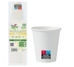Bicchieri in carta - 250 ml - con marcatura S.U.P - Dopla - conf. 50 pezzi