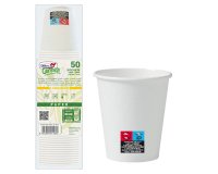 Bicchieri in carta - 250 ml - con marcatura S.U.P - Dopla - conf. 50 pezzi