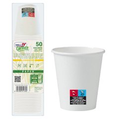Bicchieri in carta - 250 ml - con marcatura S.U.P - Dopla - conf. 50 pezzi