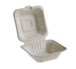 Vaschette Hamburger box Take Away Bio - 15 x 15 cm - Leone - conf. 50 pezzi