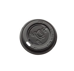 Tappo per bicchiere da 115 ml - polistirene - nero - Leone - conf. 1000 pezzi
