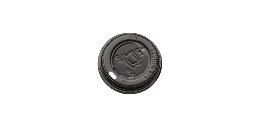 Tappo per bicchiere da 115 ml - polistirene - nero - Leone - conf. 1000 pezzi
