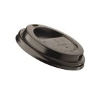 Tappo in polistirene per bicchiere da 240 ml - nero - Leone - conf. 1000 pezzi