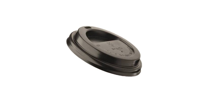 Tappo in polistirene per bicchiere da 240 ml - nero - Leone - conf. 1000 pezzi