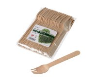 Forchette in legno - 16 cm - Leone - conf. 48 pezzi
