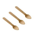 Cucchiaini in legno - 9,5 cm - Leone - conf. 48 pezzi