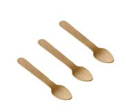 Cucchiaini in legno - 9,5 cm - Leone - conf. 48 pezzi