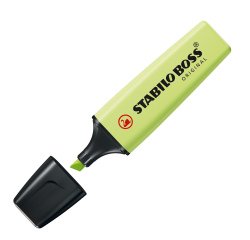 Evidenziatore Stabilo Boss Pastel - tratto 2 - 5 mm - verde lime 133 - Stabilo