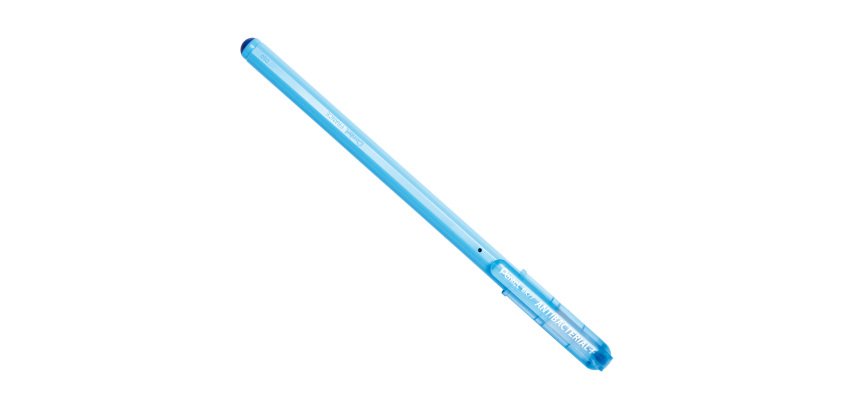 Penna a sfera con cappuccio Superb Antibacterical+ - punta 0,7 mm - inchiostro blu - Pentel