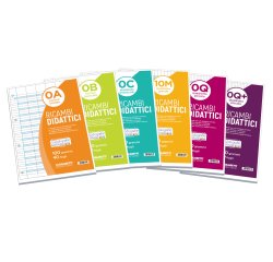 Ricambi didattici forati - A4 - 40 fogli carta 100 gr - rigo di 3a - Blasetti