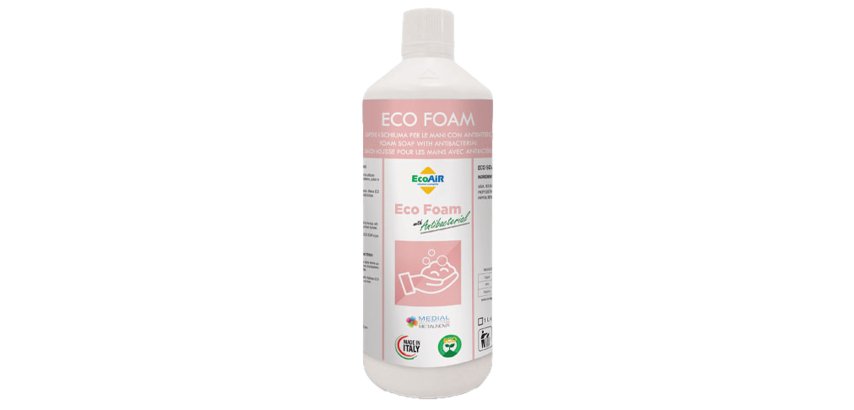 Sapone igienizzante mousse EcoFoam - 1 L - Medial
