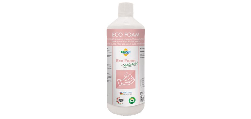 Sapone igienizzante mousse EcoFoam - 1 L - Medial