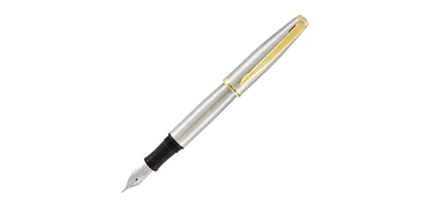 Penna stilografica Aldo Domani - punta M - fusto silver - Monteverde