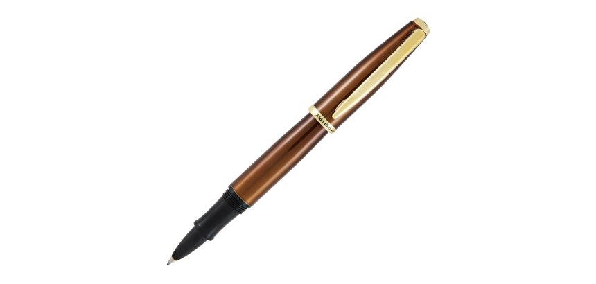 Penna roller Aldo Domani - punta M - fusto tabacco - Monteverde