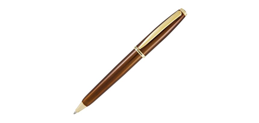 Penna sfera Aldo Domani - punta M - fusto tabacco - Monteverde
