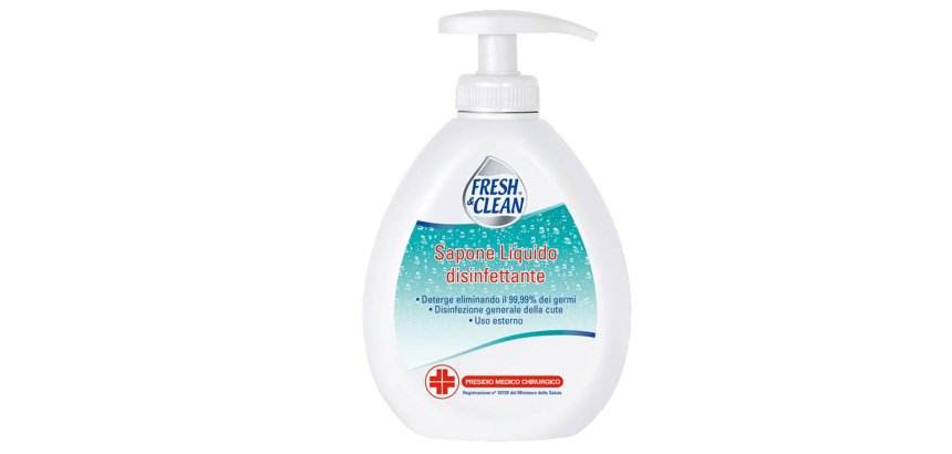 Sapone liquido disinfettante - 300 ml - Fresh&Clean