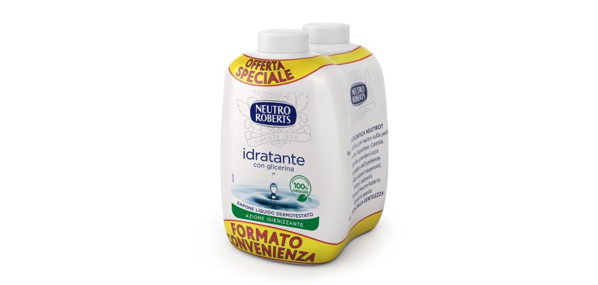 Ricarica bis sapone liquido Extra Idratante - 400 ml - Neutro Roberts
