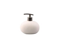 Dispenser sapone liquido linea Stone - bianco - King Collection