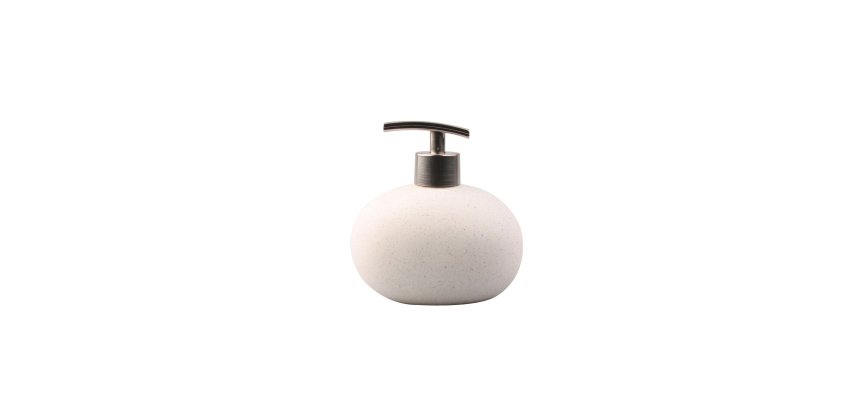 Dispenser sapone liquido linea Stone - bianco - King Collection
