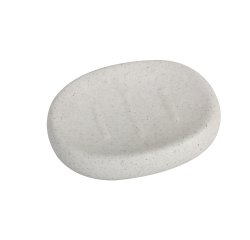 Portasapone linea Stone - bianco - King Collection