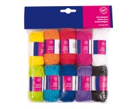 Matassa 100% cotone - lungh. 30 mt - colori assortiti - CWR - set 10 pezzi