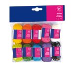 Matassa 100% acrilico - lungh. 36 mt - colori assortiti - CWR - set 10 pezzi