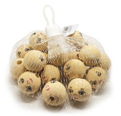 Faccine in legno - colore naturale - diametro 30 mm - DECO - conf. 20 pezzi