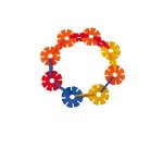 Fiorincasteri in plastica - colori assortiti - CWR - conf. 420 pezzi