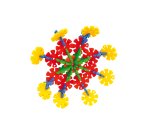 Fiorincasteri in plastica - colori assortiti - CWR - conf. 420 pezzi