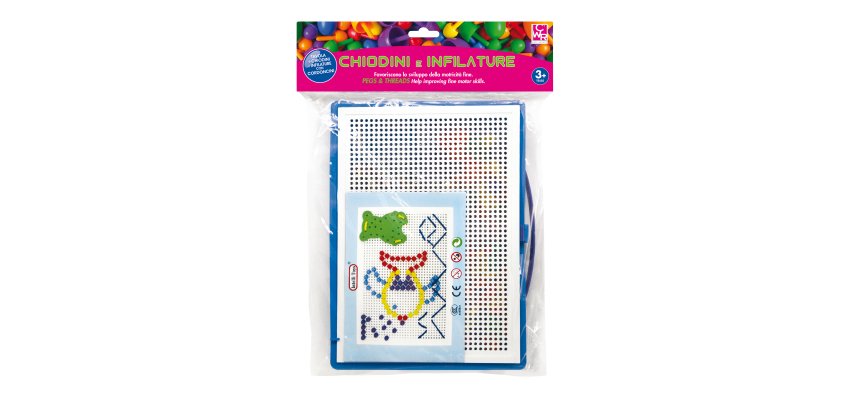 Set chiodini e infilature in plastica - colori assortiti - CWR