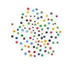 Occhi con iridi in movimento - diametro 5-7 mm - colori assortiti - DECO - conf. 600 pezzi