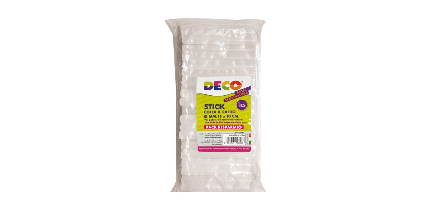 Colla stick a bassa temperatura - 10 cm x diam. 11 mm - Deco - conf. 1 kg