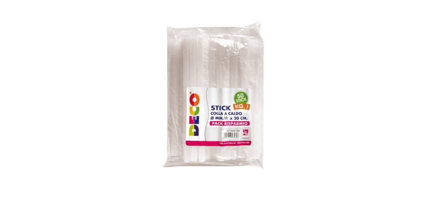 Colla stick - 20 cm x diam. 11 mm - DECO - conf. 1 kg
