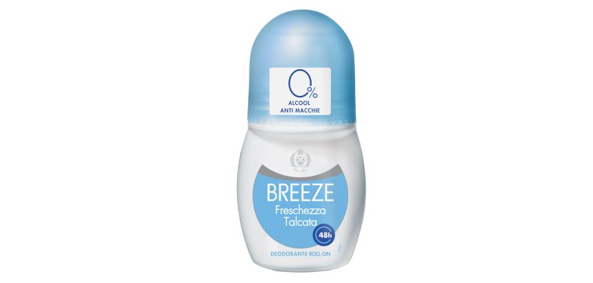 Roll on deodorante Breeze - freschezza talcata - 50 ml