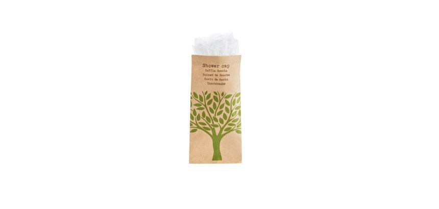 Cuffie doccia imbustate linea Cortesia Natura - Leone - conf. 50 pezzi