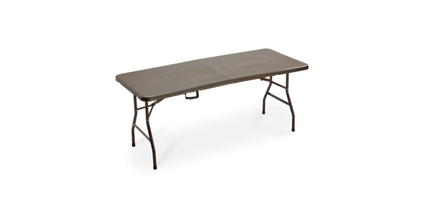 Tavolo Horeca - pieghevole - 74 x 76 x 183 cm - acciaio/HDPE - noce - Garden Friend