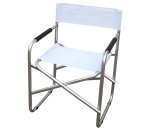 Sedia pieghevole Regista - 79 x 47 x 57 cm - alluminio/PVC - bianco - Garden Friend