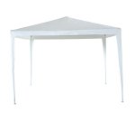 Gazebo Facile - 3 x 3 m - acciaio/PL - bianco - Garden Friend