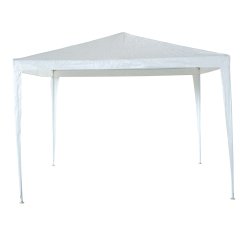 Gazebo Facile - 3 x 3 m - acciaio/PL - bianco - Garden Friend